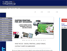 Tablet Screenshot of carlos-graphics.com